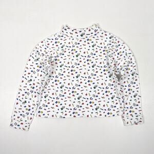 Vintage Basic Image Turtleneck Shirt Children's Size 5-6 ABC School